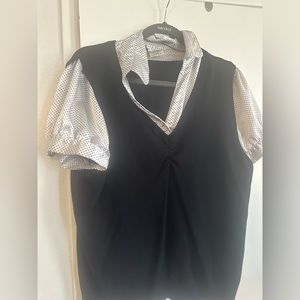 Black and white shirt